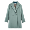Manteau Trezioux en drap de laine - Trench and Coat Couleur : Gris bleu