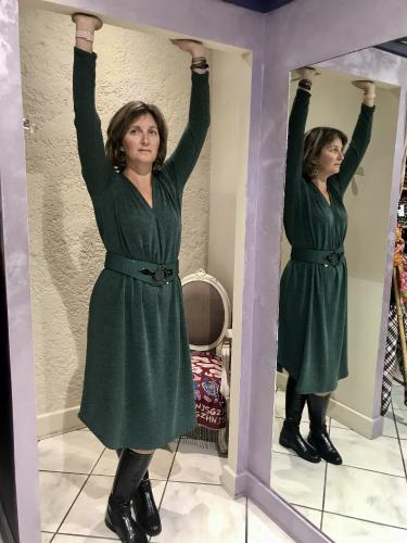 Robe longue verte - New Collection