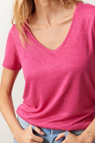 T-Shirt brunilde rose - Lpb