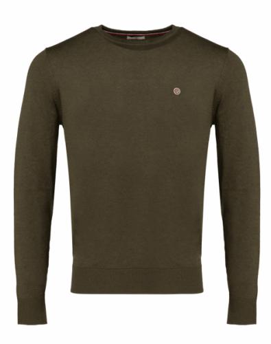 pull col rond uni militaire play - serge blanco
